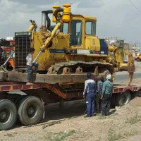 بلدوزر کوماتسو ۱۵۵، بیل زنجیری، لودر ولوو،کمپرسی
