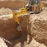 خاکبرداری بیل لودر بابکت ماسه نخاله خاک کل البرز