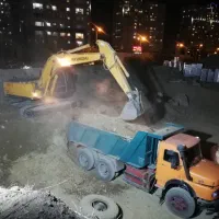 خاکبرداری بیل لودر بابکت ماسه نخاله خاک کل البرز