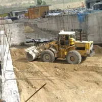 خاکبرداری بیل لودر بابکت ماسه نخاله خاک کل البرز